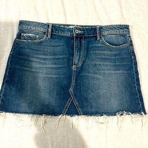 Used- excellent condition. Page denim mini skirt. Size 31